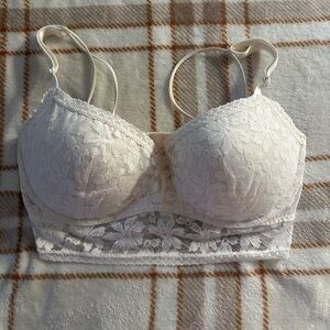 VS PINK Elegant Lace Push Up Bralette